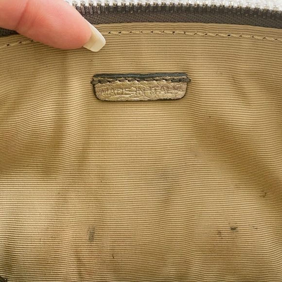 BURBERRY Metallic Leather Clutch - Picture 6 of 10